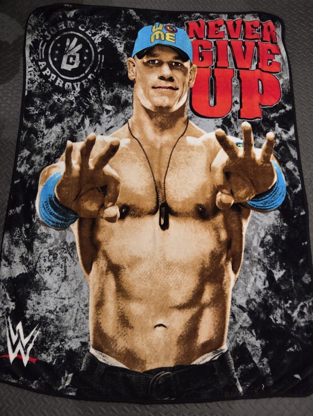2015 WWE Jon Cena Plush throw Blanket